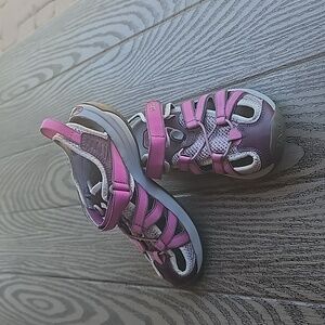 Teva Sport Manatee Closed Toe Sandals-Purple & Grey womens size 5.5 (EU 36.5)